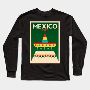 Mexico Poster Design Long Sleeve T-Shirt